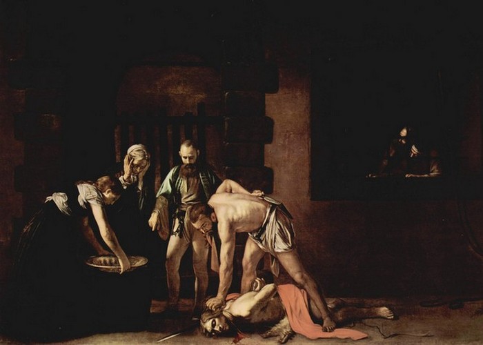Фрагмент картины «Усекновения главы Святого Иоанна Крестителя», 1608 год.